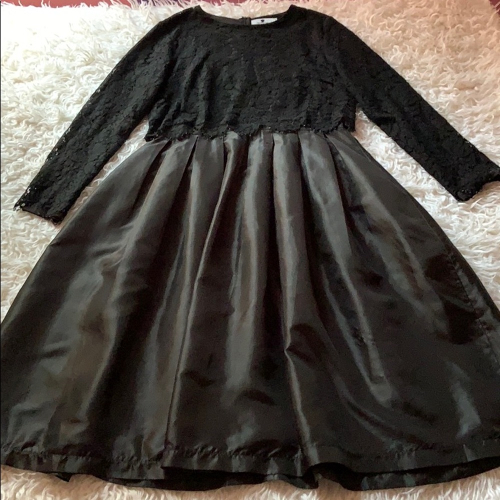 Dainty Jewell’s black dress with lace top